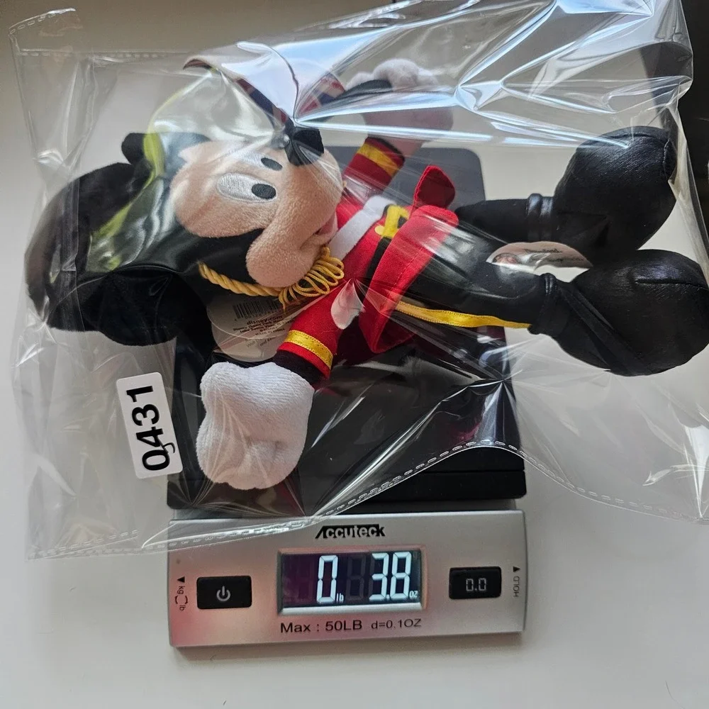 Disney Parks Mickey Mouse Plush Royal Guard Union Jack Flag‎ Epcot UK Souvenir